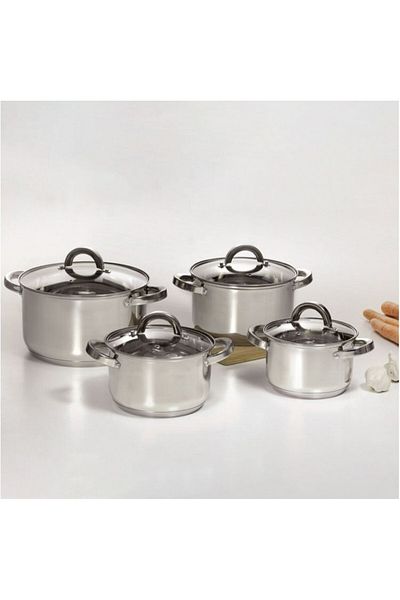 Ambition Stainless steel pot with lid 22cm, 4.8L, Berry