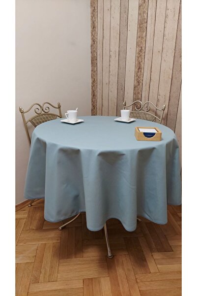 gonk Round, Solid Color, Duck (Liquid Pusher, Stain Proof) Fabric, Tablecloth