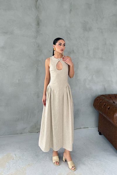 Seda Yalçın Atelier Φόρεμα από πέτρα Premium με γιακά