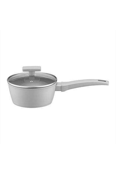Ambition Saucepan with lid 16cm, 1.2L, Qualum Basic coating, Gris