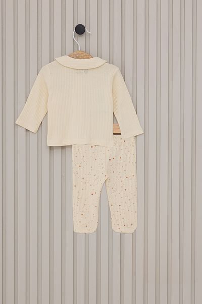 U.S. Polo Assn. Baby Girl Cream Pajama Set 50315423 -Vr071