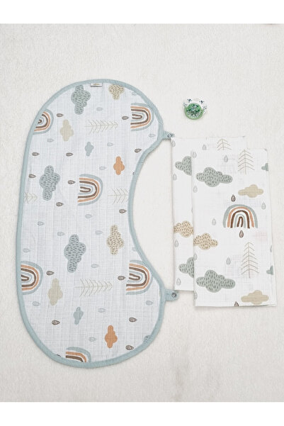 Yada Baby 100% قطن، طبقتين، مثبتات كبس على الوجهين، بلوزة إسلامية ووافل ومندي...