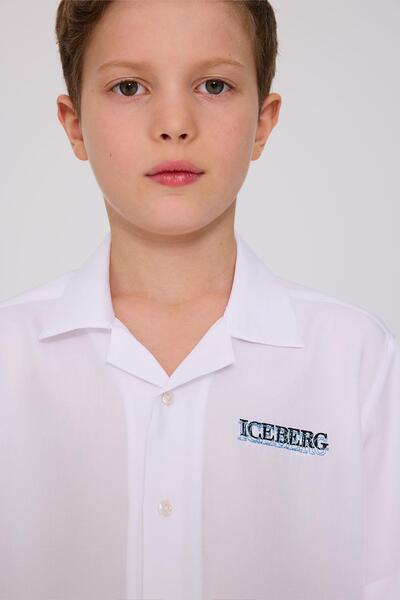 Iceberg Cămașă albă pentru băiat BG Store