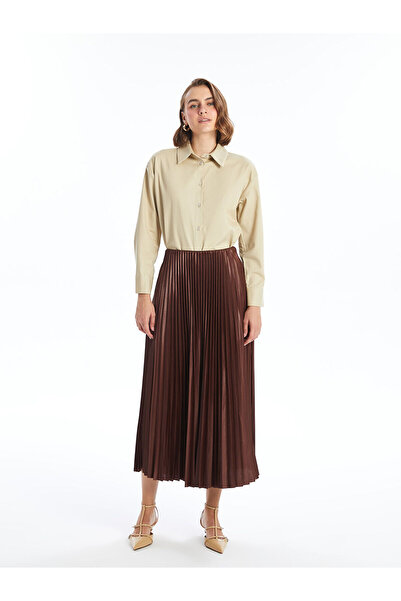 LC Waikiki Peak New Season Slim Fit Women's Pleated Skirt