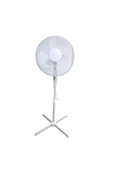 OEM VEN-2 pedestal fan, 50w, 40 cm diameter, 3 speeds, adjustable height, White