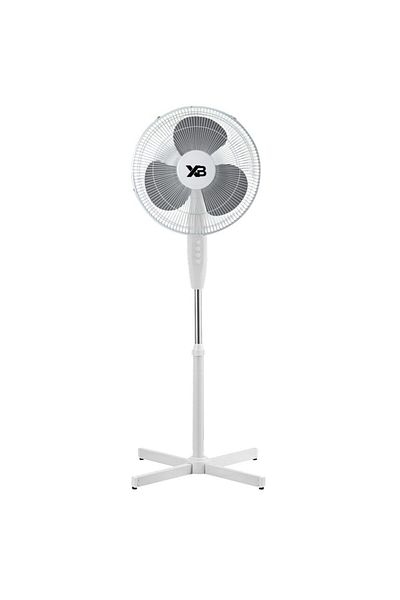 Hausberg Ventilator Cu Picior Xb-110, 55w, 16 Inch, 3 Viteze, Oscilatie, Inaltime Reglabila, Alb