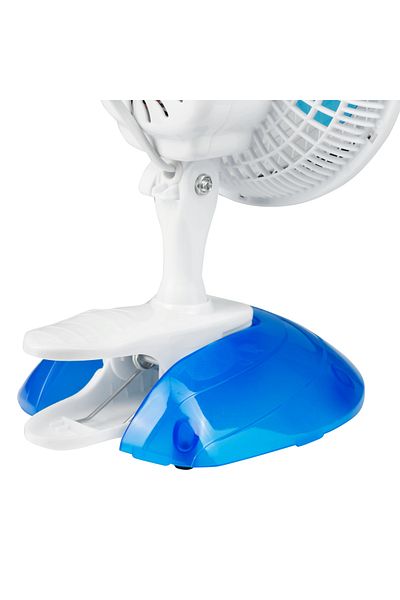 Hausberg Stolní ventilátor Hb5550, 15 W-20 W, 15 cm, 2 rychlosti, bílo-modrý