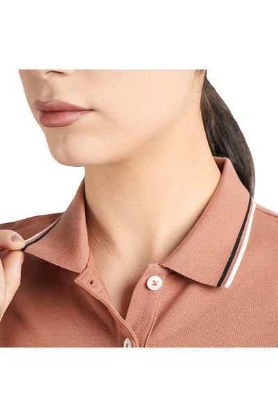 Giordano Women's Cotton Lycra Slim Fit Solid Polo