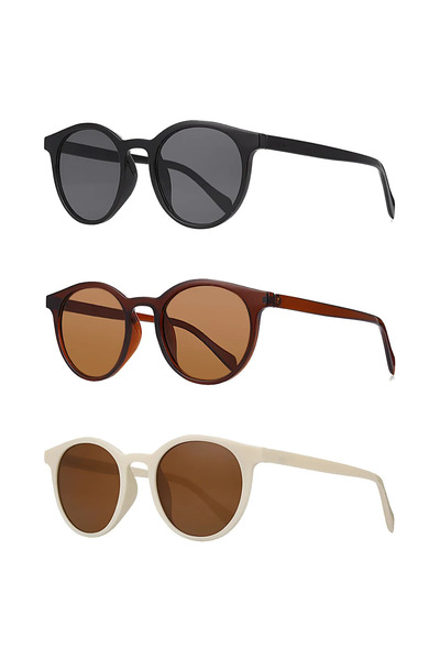 PROTCO مجموعة نظارات شمسية للجنسين مكونة من 3 قطع