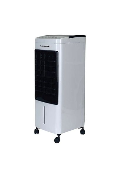 Hausberg Ventilator Cu Racire Si Umidificare Hb-5955, 3 Viteze, Telecomanda, Temporizator 12 Ore, 4 L, Alb