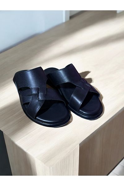 ALDİ Ανδρικές παντόφλες από γνήσιο δέρμα 2410 Wanderer Dowry Pack 40-44
