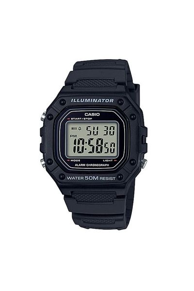 Casio Casio Men's Digital Watch with Resin Strap W-218H-1AVDF - 43 mm - Black