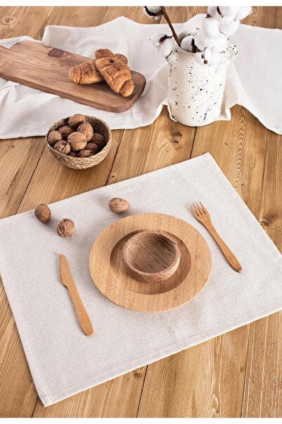 diclecollection Set de 2 servicii americane din pânză organică brută 35x45cm ...