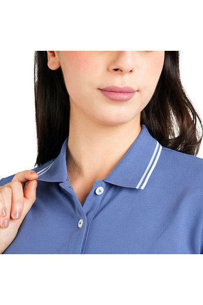 Giordano Women's Cotton Lycra Slim Fit Solid Polo