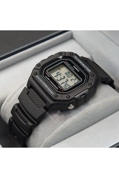 Casio Casio Men's Digital Watch with Resin Strap W-218H-1AVDF - 43 mm - Black