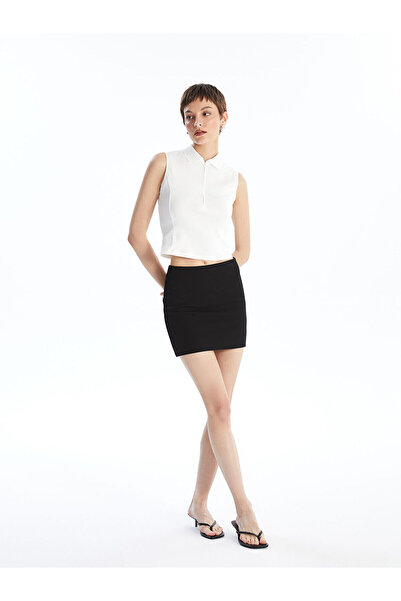 LC Waikiki Nevavm Women's Slim Fit Straight Skirt with a Difference