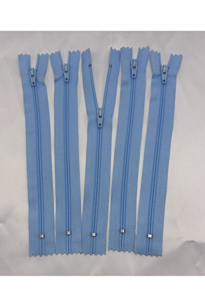Fermuar 18 cm 50 Adet Etek, Pantolon, Cüzdan, iç cep, Kol Yırtmaç,  Kalem Çantası İçin Renk Mavi
