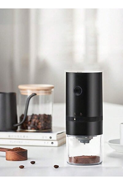 TOSCANA U Portable electric coffee grinder rechargeable black USB C
