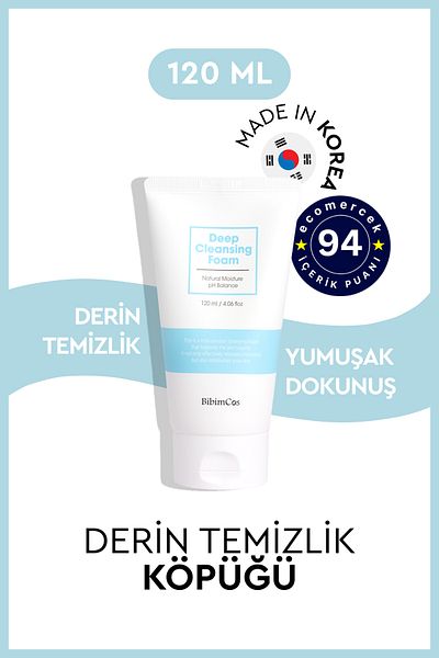 Bibimcos Deep Cleansing Foam 120ml – Facial Cleansing Foam