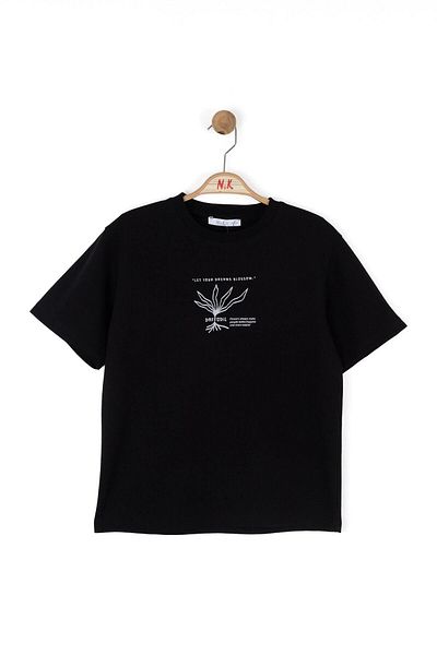nk kids Tricou băiat - negru