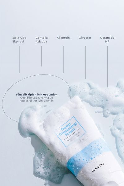 Bibimcos Deep Cleansing Foam 120ml – Facial Cleansing Foam