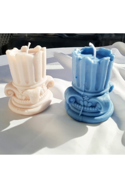 Handmade Sütun Mum 1Adet