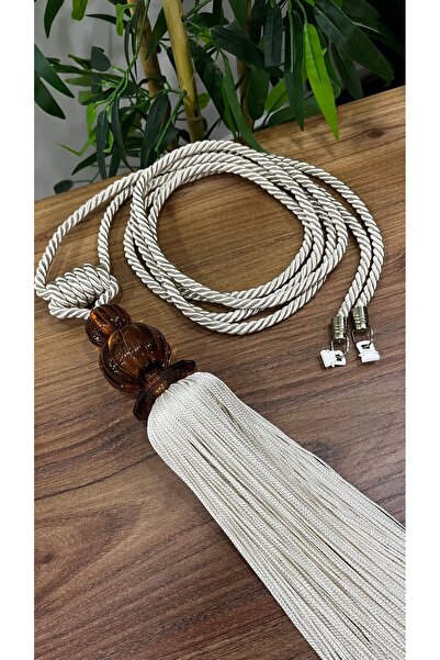 Aftor Tekstil Perde Kornişten Toplama- Bej Rengi Tavan Braçol- Perde Tutucu