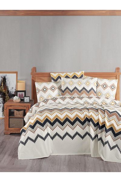 ETE HOMETEX Etehometex Double Person Printed Cotton Pique