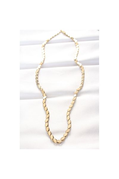 Skygo 316L Steel Gold Color Barley Design Necklace - Tj-Bko8531