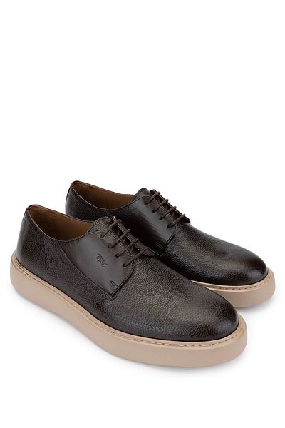 Tamer Tanca Men's Genuine Leather Brown Casual Shoes