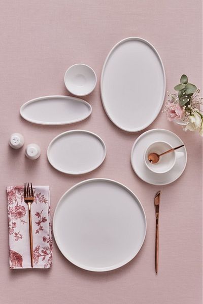 Karaca Sunset 34 Piece White Breakfast Set for 6 People
