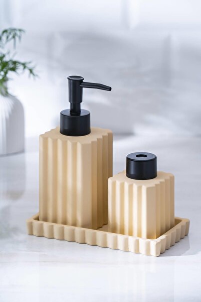 ACAR Vega Bej 3 Parça Banyo Seti