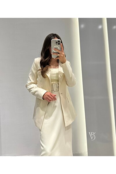 viadellabutik Taş detay Blazer ceket