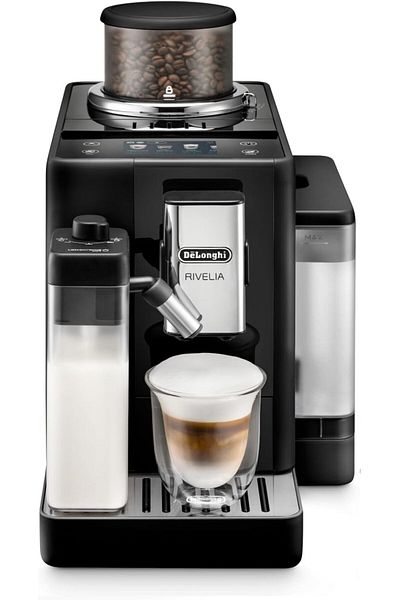 DELONGHİ De'Longhi Rivelia Fully Automatic Coffee Machine With Lattecrema Hot, Automatic Milk Frother