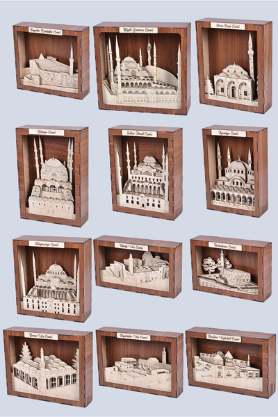 Stemist Box Demonte Ayasofya Camii Maketi – Ahşap Eğitici Ve Dekoratif Imparatorluk Yapısı Modeli