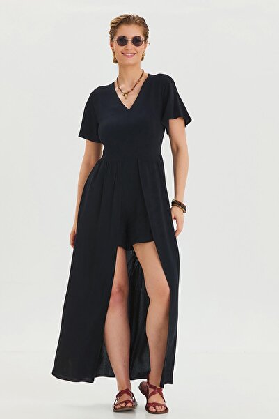 Los banditos Women's Bohemian Jumpsuit with Halter Neck and Elastic Legs