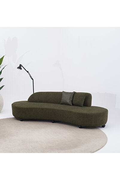 Mobilya Stant Most Beans Koltuk İthal Yeşil Keten Kumaş Top Ayak (Evinize Tes...