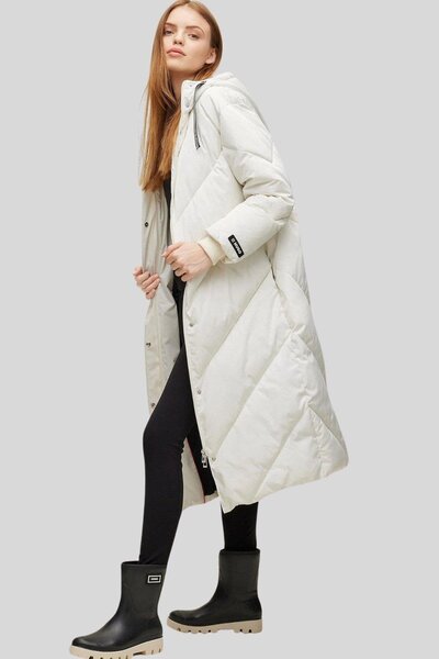 HUGO Favella Kadın Mont Beyaz