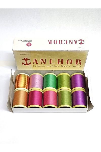 Anchor 10 Grams 10 Colors Mixed Set Anchor Tone Machine Embroidery Hoop