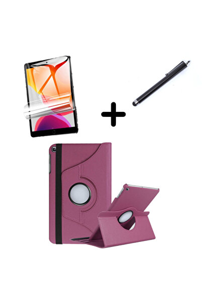 UnDePlus Galaxy Tab A 8.0 T290 T295 T297 Uyumlu Kılıf Dönen Tablet Kilifi Ekran Koruyucu Kalem