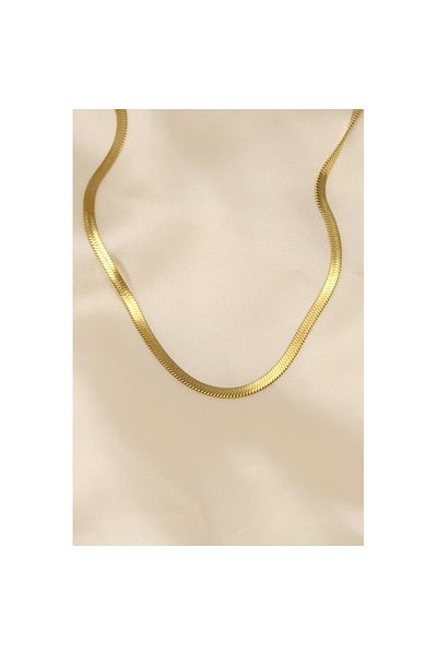 Skygo 316L Steel Gold Color 45 cm Italian Chain Model Women's Necklace - TJ-BKO5902