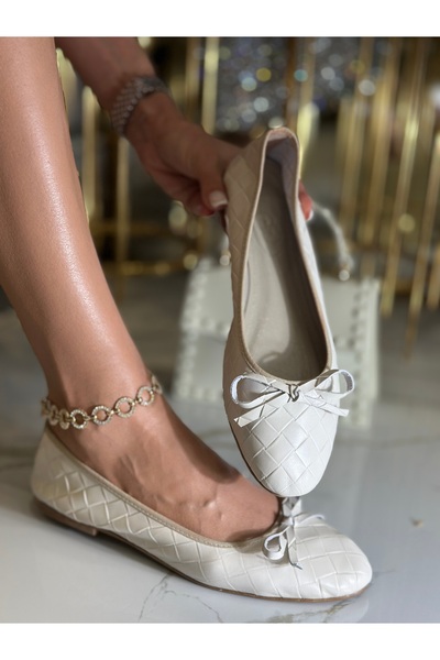 Giydim Gidiyor Lita Deri Babet Krem