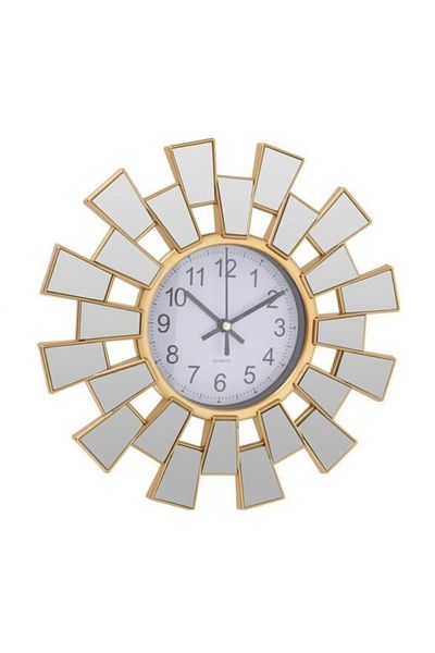 BM GİFT DESİGN Wall clock set with mirrors 25cm