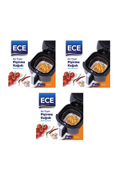 Ece Airfryer for 16 Pcs Baking Paper X 3 Pieces