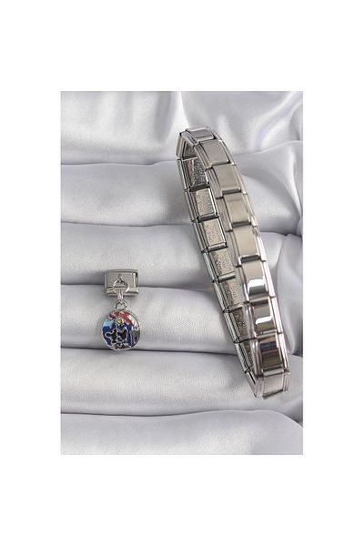 Skygo 316L Steel Silver Color Dangle World Model Nomination Charm - Tj-Bc1117
