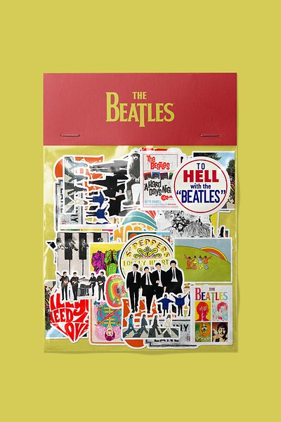 dadi ramba The Beatles Sticker Bullet Journal -Agenda -Notebook -Laptop Sticker Decal - Sticker Pack