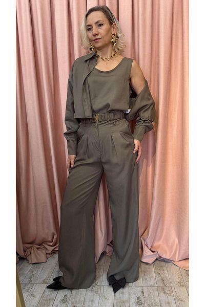 Hotfashion Mildura Triple Self-Belt Suit