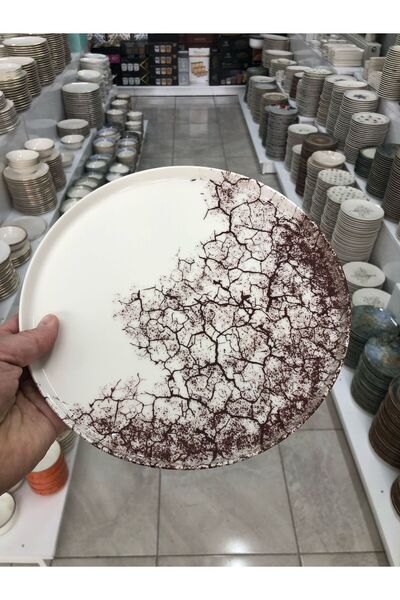 SARE Porselen Servis Seti (2'li) %100 Porselen Kahvaltı Servis Tabağı