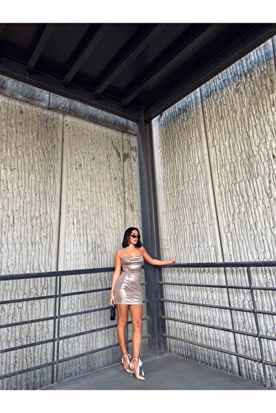 TAYT VEGAS Glass Benittin Lame Dress