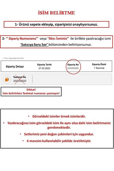 GAYE EV TEKSTİLİ One Person Name Embroidered Pique Set 100% Cotton Oeko-Tex Certified